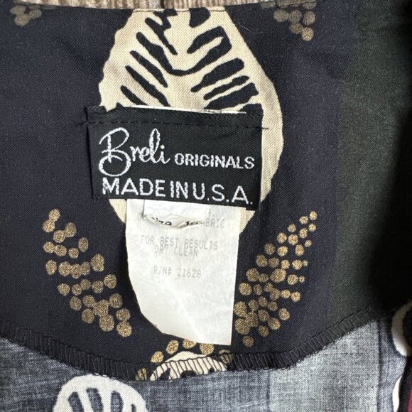 2/$18 SALE! Breli‎ Originals Womens Open Jacket Artsy Tribal Gypsy Rayon USA 10 - Picture 7 of 10